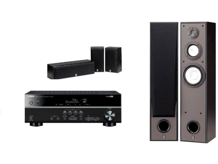 Yamaha Kino SYSTEM 7390 (RX-V385 + NS-7390 + NS-P51) Black