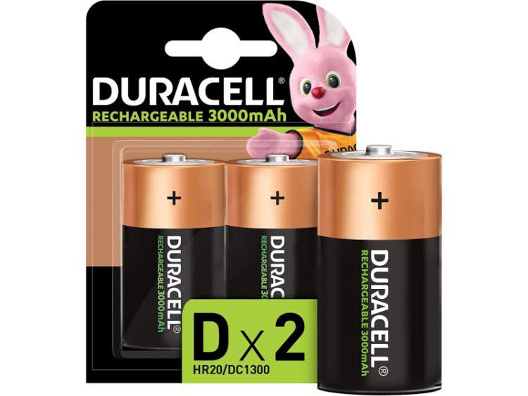 Аккумулятор Duracell D (HR20) NiMh 3000mAh 2шт 15038743 Аккумулятор Duracell D (HR20) NiMh 3000mAh 2шт 15038743